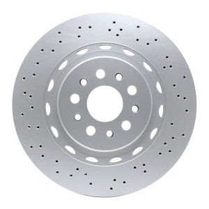Maserati Ghibli Brake Rotor (1) - Front - R1 Concepts - R1 Carbon Alloy GeoMET - Drilled - `14-`24